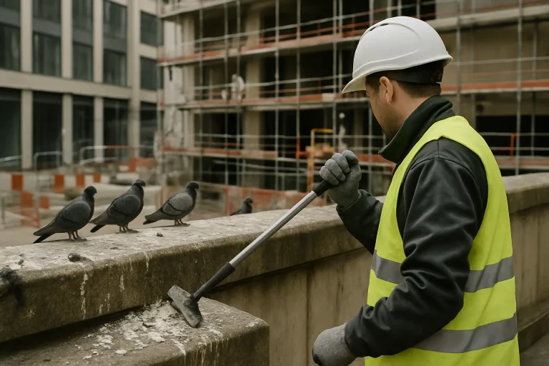 L'impact des fientes de pigeons sur la sécurité des chantiers en milieu urbain