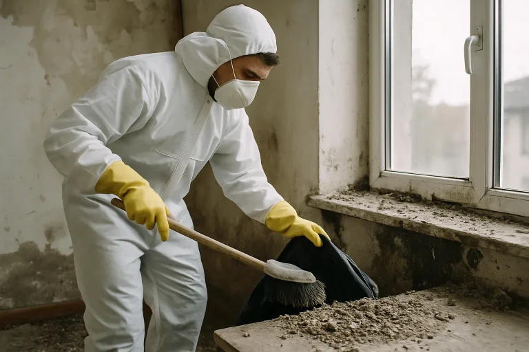 Rénovation d'urgence après des dégâts causés par les fientes de pigeons