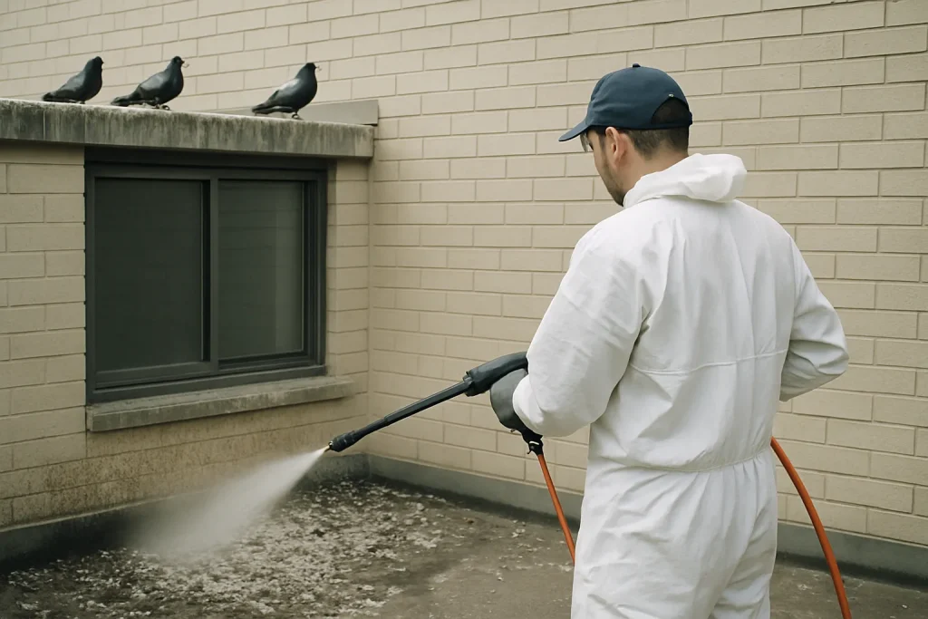 Urgence: Protégez Votre Bâtiment des Fuites Après une Accumulation de Fientes de Pigeons
