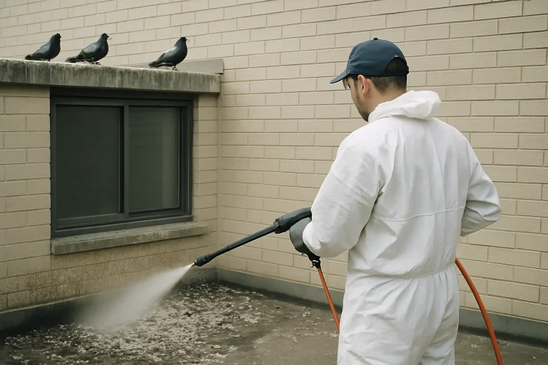 Urgence: Protégez Votre Bâtiment des Fuites Après une Accumulation de Fientes de Pigeons